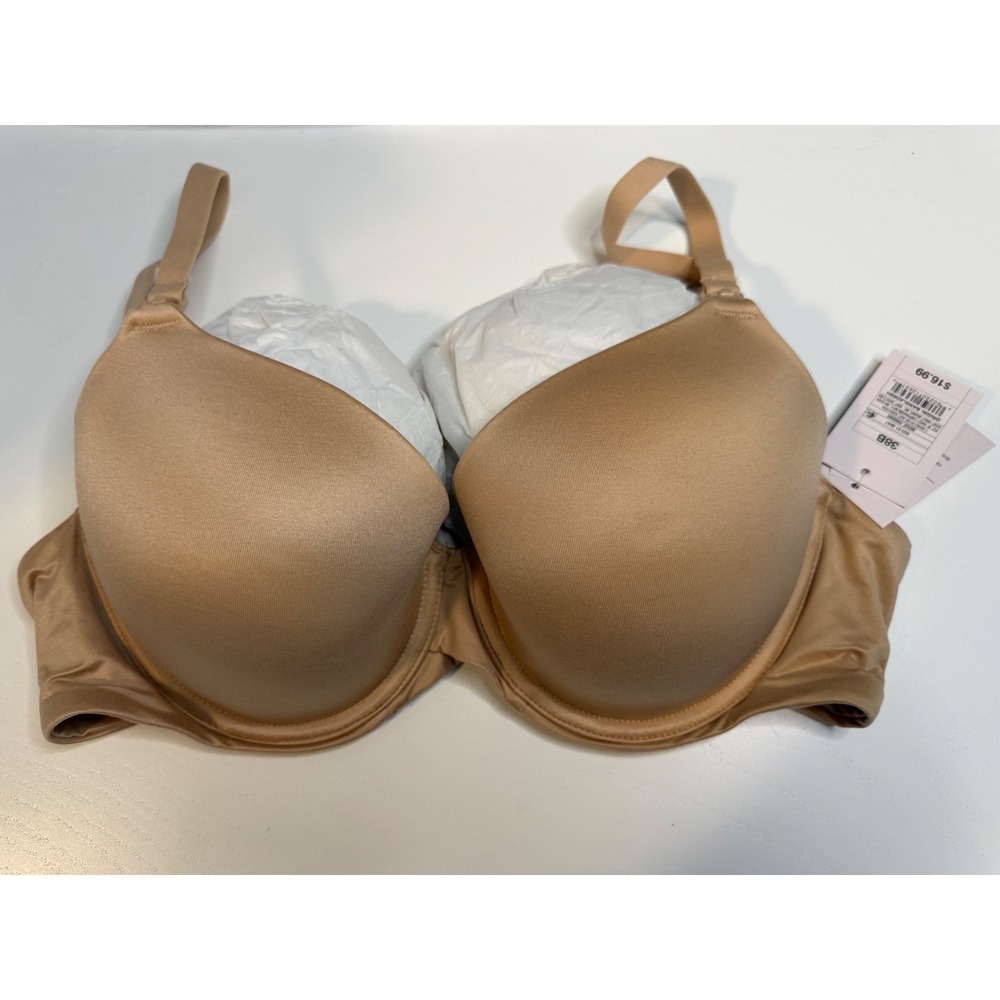 Auden Women Nursing Bra 38B Beige Tan Smooth Underwire Maternity NWT